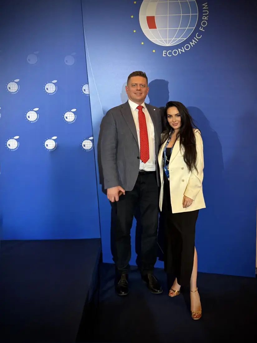 Роман Матис і Андріана Матис на Економічному форумі в Карпачі 2026